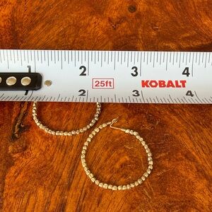 Satya Medium Gold Beaded Hoops